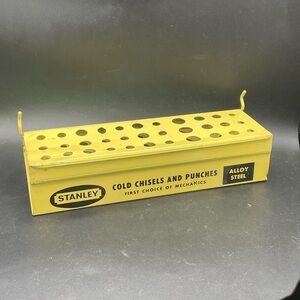 Stanley Cold Chisel and Punche Metal Display Storage Box